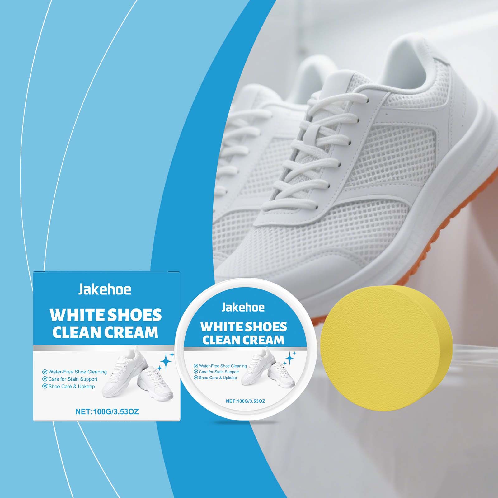 Sneaker Care Whitener - Крем для чистки белой обуви, средство
