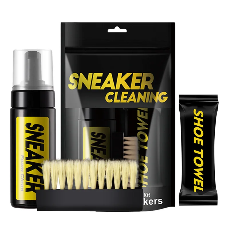 White Sneaker Care Kit - 1 комплект, пена для чистки обуви,