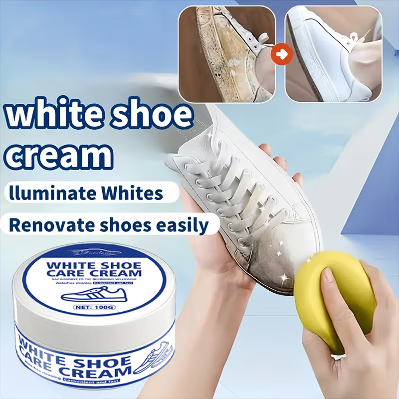 Белый крем для ухода за кроссо – обзор и цена Sneaker Care Whitener