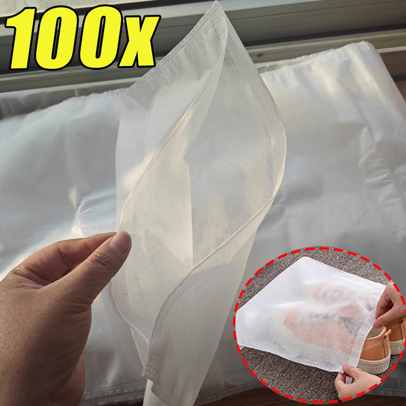 1-100 шт. Чехол для обуви: бел – обзор и цена Shoe Bag Dust