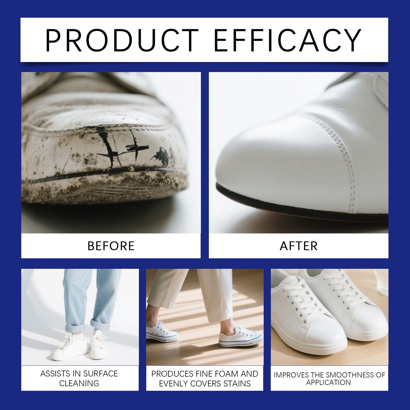 Пена для чистки белой обуви, с – обзор и цена Sneaker Care Whitener
